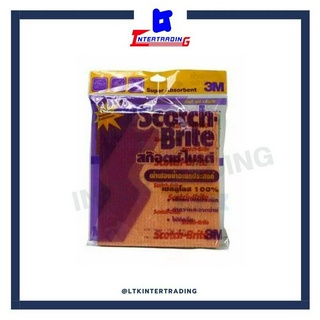 3M ผ้าฟองน้ำอเนกประสงค์ Sponge Cloth ขนาด 18*20ซม.*5มม. (บรรจุ 4ชิ้น/แพ็ค)