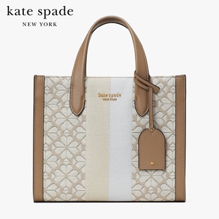 KATE SPADE NEW YORK SPADE FLOWER JACQUARD MANHATTAN SMALL TOTE K6840 กระเป๋าสะพาย / กระเป๋าถือ