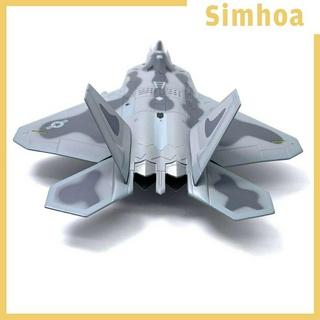 ( Simhoa ) ของเล่นโมเดลเครื่องบินสหรัฐอเมริกา 1 / 100 Usa Airline F - 22