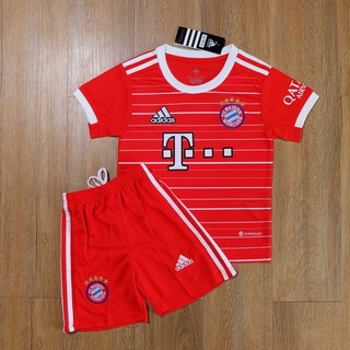 ชุดบอลเด็ก บาเยิร์น มิวนิค Bayern Munich Kit 2022/23 AAA (TTพร้อมส่ง)