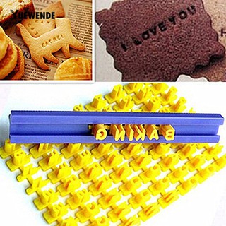 ✄COD Alphabet Letter Number Cookie Mould Press Stamp Embosser Cutter Fondant Mould