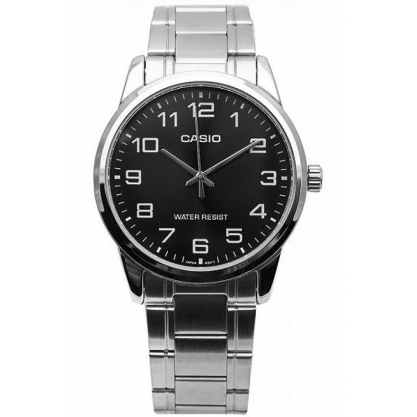 Casio นาฬิกาข้อมือผู้ชาย  สายสแตนเลส รุ่น MTP-V001D-1BUDF,MTP-V001D,MTP-V001D-1B