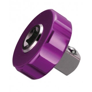 DEEN NO.DNBA23Q-P Adaptor Ratchet Spinner 1/4SQ For 3/8SQ (Purple)