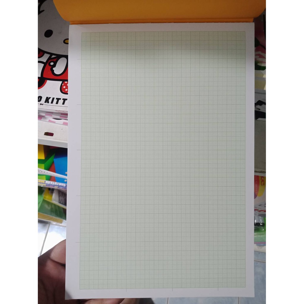 สมุดกราฟ A4 ตรานกฟลามิงโก้ เส้นสีเขียว  No.4  Flamingo Graph Log paper  มีหลายแบบให้เลือก