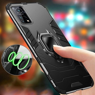 Xiaomi Redmi Note 9 9S 8 5 Pro Max 9A 9C 8A Plus K30 K20 Mi 10T 9T Pro Poco X3 F2 Pro X2 Armor Magnetic Ring Holder Bumper Protective Phone Case