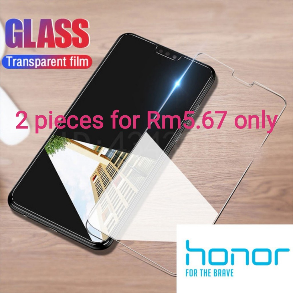 (2 ชิ้น) Honor 20/Play/10/View 10/View 20/8/8X/8 Pro/7s/7/7X/6X/6/5A/5X/5C 9H Tinted Tempered Glass