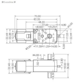 ◆☼✿Sunshine✽TT motor 5v อัตราทดรอบ 1:48 1:120 1:200 1:220 มอเตอร์เหลือง มอเตอร์เกียร์ แกนคู่ หุ่นยนต์