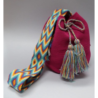 กระเป๋าทอมือสะพายข้าง Wayuu นำเข้าโคลอมเบีย  ของแท้100%