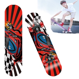 สเก็ตบอร์ด skateboard สำหรับผู้เริ่มเล่น สำหรับเด็ก ลายการ์ตูน สำหรับอายุ 2-6ปี ขนาด 60 ซม​ aliziishop