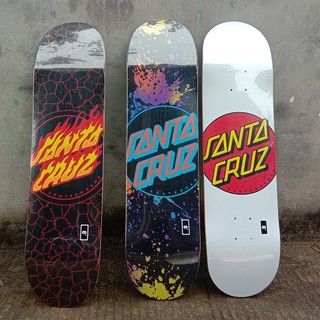 Santacuz 31*8INCH SKATEBOARD DECK FREE GRIPTAPE OS780 สเก็ตบอร์ด แบบสองชั้น ขนาด 31x8 นิ้ว