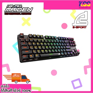 คีบอดเล่นเกม คีย์บอร์ดเกมมิ่ง Signo KB-761 Maiden RGB Mechanical Keyboard - Black (Blue/Red Sw) รับประกัน 2 ปี