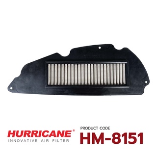 HURRICANE กรองอากาศสแตนเลส , ผ้าแดง Honda Forza 300 HM-8151