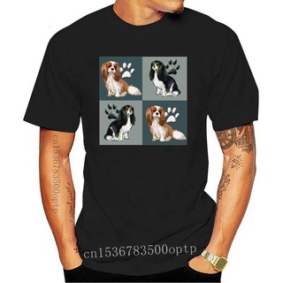 เสื้อยืดโอเวอร์ไซส์ขายดี เสื้อยืดลําลอง แขนสั้น พิมพ์ลาย Cavalier King Charles Spaniel Dog Kawaii น่ารัก เหมาะกับฤดูร้อน