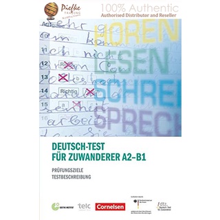 Deutsch-Test fur Zuwanderer A2 - B1 - Prufungsziele, Testbeschreibun : 9783060204427 (นำเข้าของแท้100%)