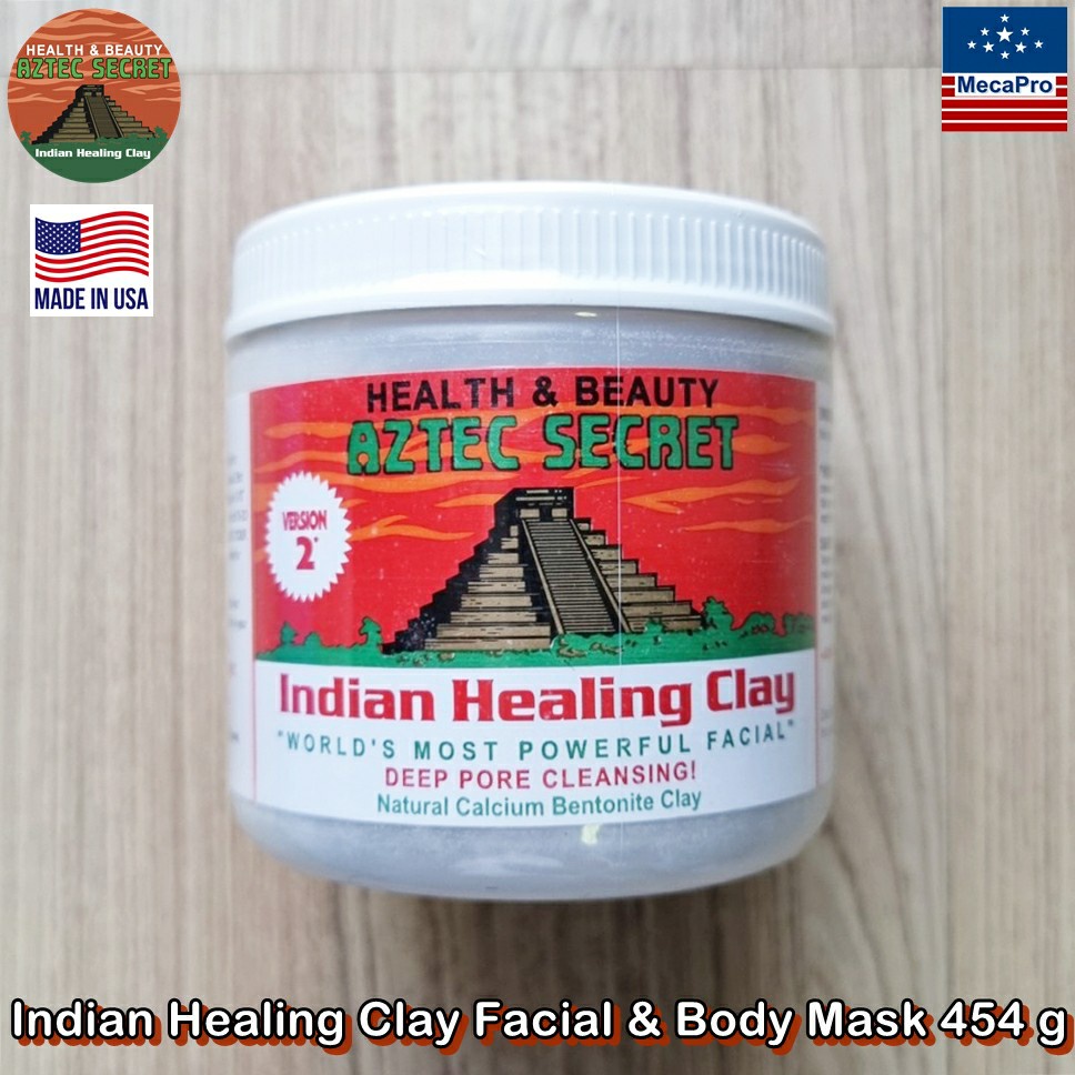 Aztec Secret® Indian Healing Clay Facial & Body Mask 454 g มาส์ก ดินเหนียว มาส์กโคลน ทำความสะอาดผิวห