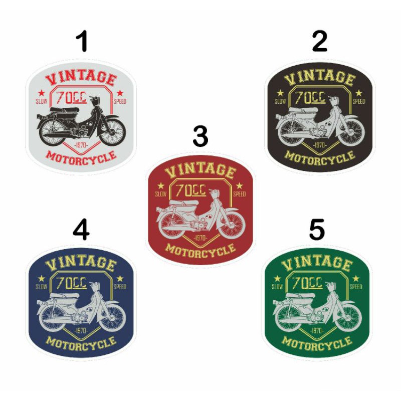 สติ๊กเกอร์ VARIATION สําหรับ HONDA C70 แบบ 3 ครบชุด