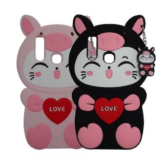 Vivo Y17 / Y15 / Y12 / Y11 Case, 3D Cartoon Lovely Pig Cat Soft Silicone Rubber Case Cover เคสโทรศัพท์ซิลิโคนลายการ์ตูนหมู 3 มิติสำหรับ