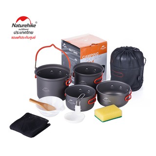 Naturehike Thailand ชุดหม้อ รุ่น Updated Four-piece hiking Camping Cookware