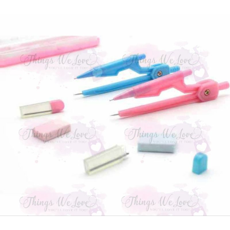 [ผู้ขาย SG] Geometry Drawing Compass Kids Children Goodie Bag เครื่องเขียน