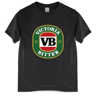 เสื้อยืดผ้าฝ้าย พิมพ์ลาย Crew victoria bitter beer vb australia alcohol aussie s สําหรับผู้ชาย SDF2FR958 S-5XL