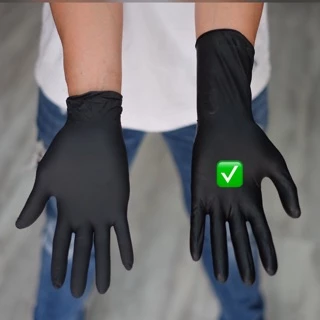 ถุงมือยาง Latex gloves อย่างดี1 กล่องมี 20 ชิ้น ชนิดข้อมือยาว