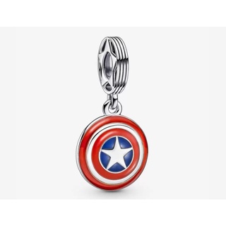 [พร้อมส่ง สินค้าแท้ 💯] Pandora Marvel The Avengers Captain America Shield Dangle Charm