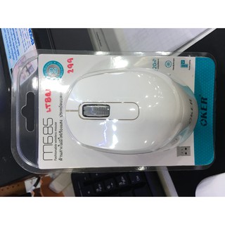 OKER เม้าไร้สายUSB 2.4GHz กดไร้เสียงWIRELESS MOUSEรุ่นM685