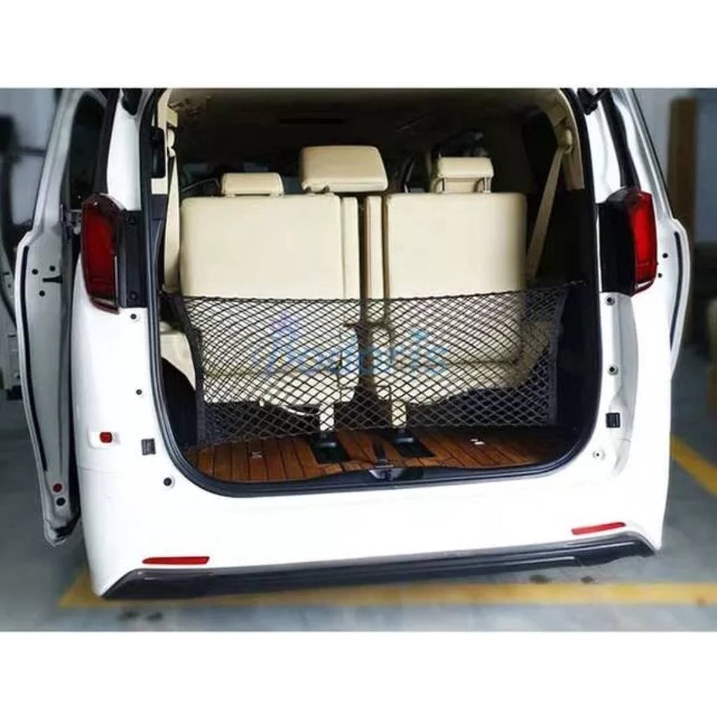 สำหรับToyota Vellfire Alphardรถuรรทุก กระเป๋าเก็บของตาข่ายกันสัมภาระHooks Organizer Dumpsterตาข่ายยืดหยุ่นตาข่ายอุปกรณ์เ