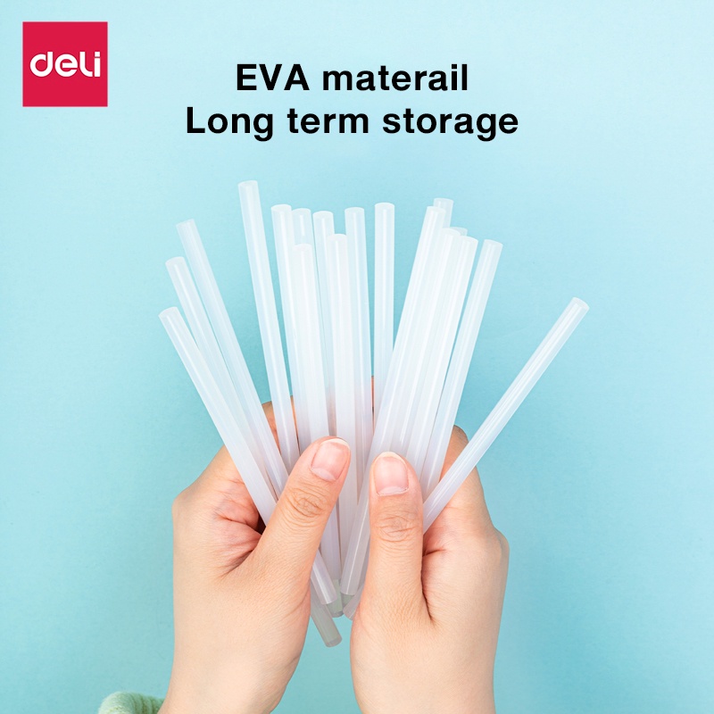 Deli กาวแท่งร้อน กาวแท่ง ขนาด 7mm-18pcs/11mm-12pcs ร้อนไวภายใน5นาที ติดแน่น ติดทน Glue Stick - 4