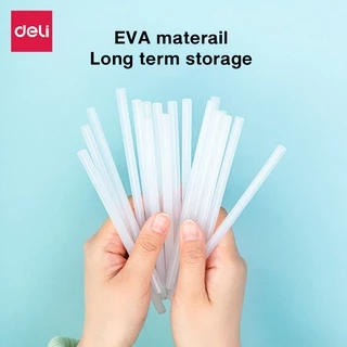 Deli กาวแท่งร้อน กาวแท่ง ขนาด 7mm-18pcs/11mm-12pcs ร้อนไวภายใน5นาที ติดแน่น ติดทน Glue Stick