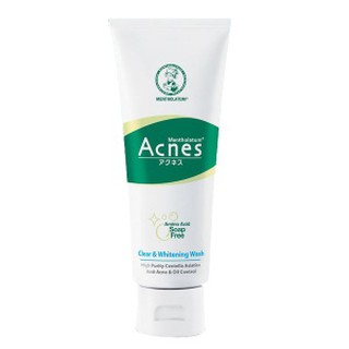 Mentholatum Acnes Skin Care โฟมล้างหน้าลดสิว โฟมลดสิว สบู่ลดสิว (White) ปริมาณ 100 กรัม