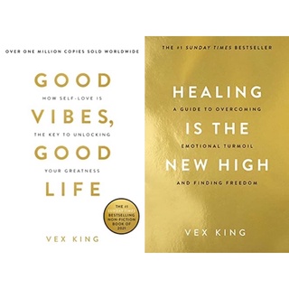 หนังสือภาษาอังกฤษ✅ Good Vibes, Good Life Healing Is the New High Vex King vibe ใช้คลื่นพลังบวกดึงดูดพลังสุข english book