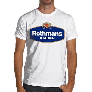 เสื้อยืดพิมพ์ลายแฟชั่น Rothmanss Racing F1 Wrc Moto Gp Imsa เสื้อยืดผ้าฝ้ายนุ่ม Senna Bmw Honda Porsche Histper เสื้อ Hi