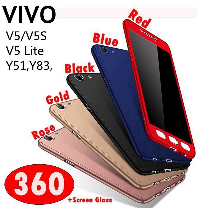 เคสโทรศัพท์ + ฟิล์มกันรอยหน้าจอ สำหรับ VIVO Y51,Y83,V5 Lite