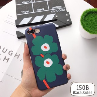 🚛พร้อมส่งจากไทย🍒เคสไอโฟนMarimekko ดอกไม้สีเขียวกรม 📱i6,6s,6+,6s+,7,7+,8,8+,X,Xs,Xr,XsMax,se