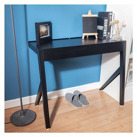 โต๊ะทำงานดีไซน์ทันสมัย โล่ง ขาเหล็ก Modern furniture พร้อมแผงกันตกและช่องร้อยสายไฟ  KIOSK BV-11