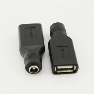 USB หญิง5.5มม.X 2.1มม.DC Charger Adapter Connector 8 @ 88 Charger Adapter อุปกรณ์เสริมคอมพิวเตอร์