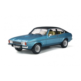 Otto Mobile 1/18 : OT810 Ford Capri Mk2 Ghia Miami Blue Poly 1977