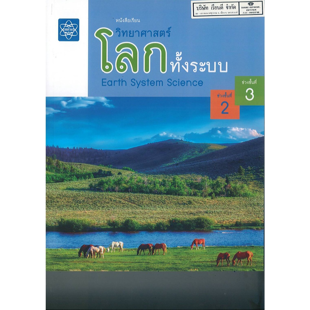 วิทยาศาสตร์ โลกทั้งระบบ 2565 สสวท.186.-9786165762229 --0.8