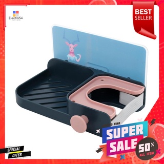 ขอแขวนไม้ถูพื้นอเนกประสงค์เหลี่ยม PLIM สีน้ำเงินSQUARE -SHAPED WALL MOUNTED MOP HOLDER PLIM BLUE