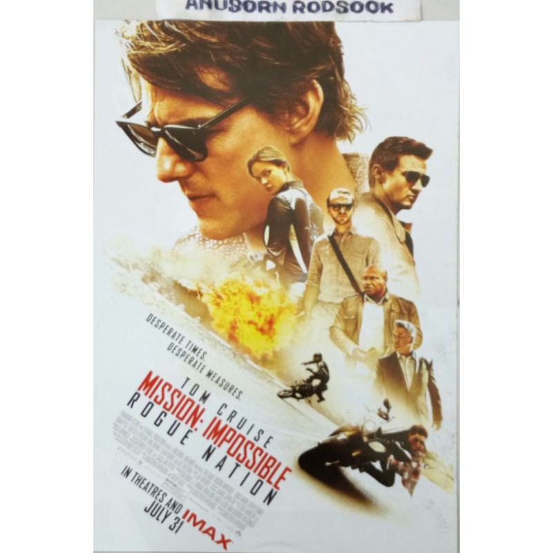 MISSION IMPOSSIBLE : ROGUE NATION POSTER