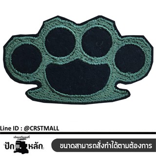 อาร์มรีดปักลายสนับมือ ปักเขียวพื้นดำ ขนาด 5*3cm รุ่น P7Aa52-0341 พร้อมส่ง!!!