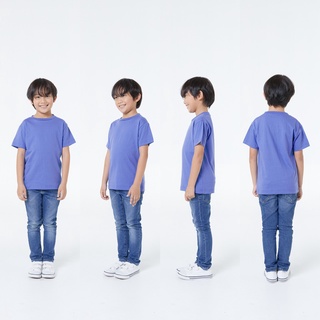 KD11 Light Purple : เสื้อเด็ก KID T-Shirt : BASIC COTTON 100% C20