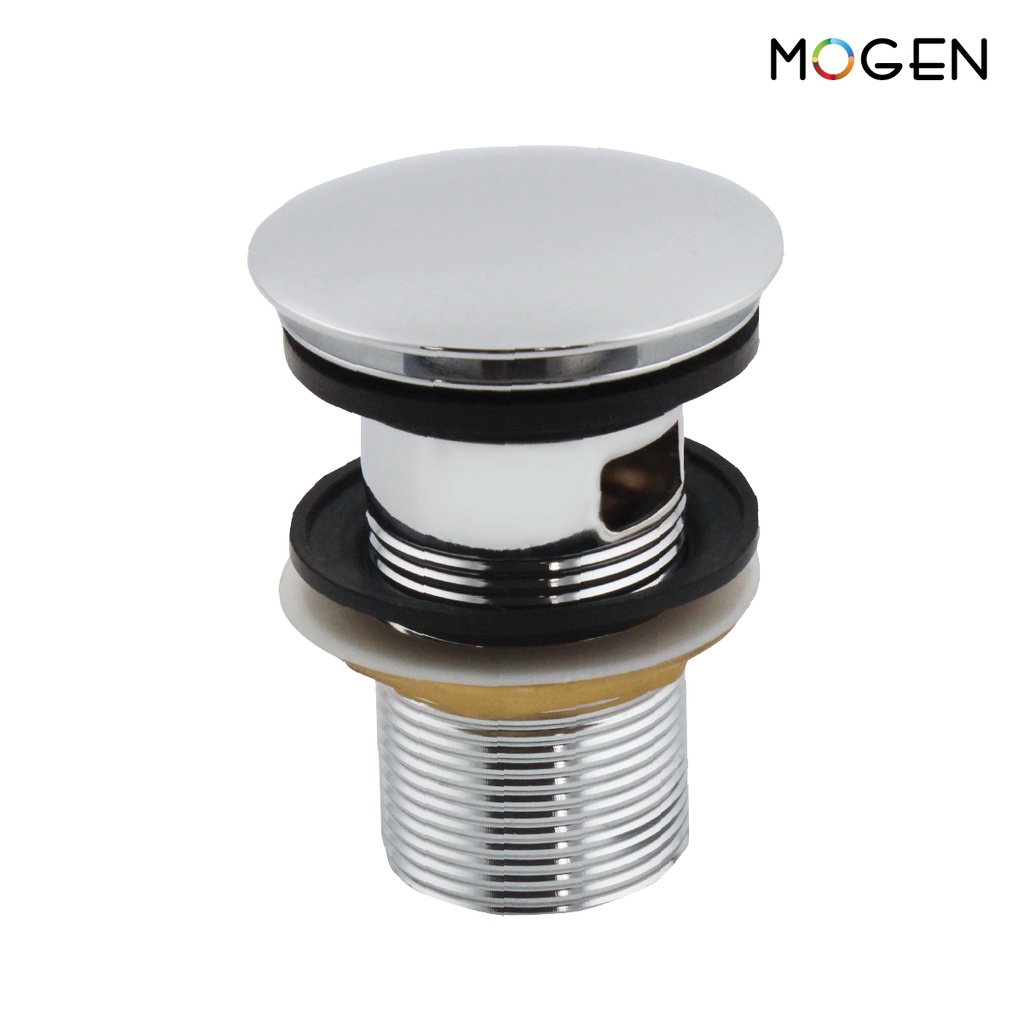 MOGEN WB04 สะดืออ่างล้างหน้าแบบกดฝาใหญ่ (มีรูน้ำล้น)