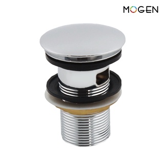 MOGEN WB04 สะดืออ่างล้างหน้าแบบกดฝาใหญ่ (มีรูน้ำล้น)