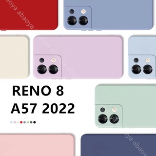 เคสซิลิโคนนิ่ม ทรงสี่เหลี่ยม กันกระแทก สําหรับ Oppo Reno8 5G Oppo A57 2022 Reno 8 Pro 5G 7 Pro Z 7Z Reno8 8Reno 8Pro Reno8pro 4G 5G