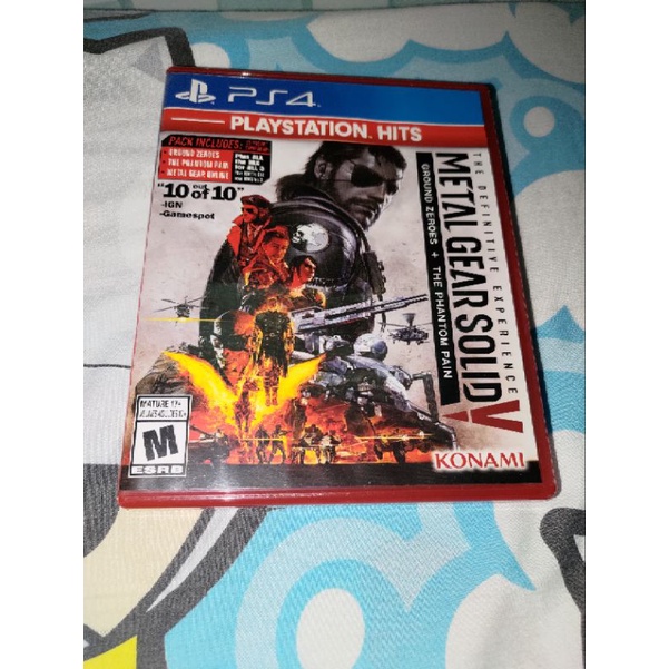 (มือสอง)(Zone ALL) PS4 : Metal Gear Solid V Ground Zeroes + The Phantom Pain แผ่นเกมเพย์สเตชั่น เกมยอดฮิต #4
