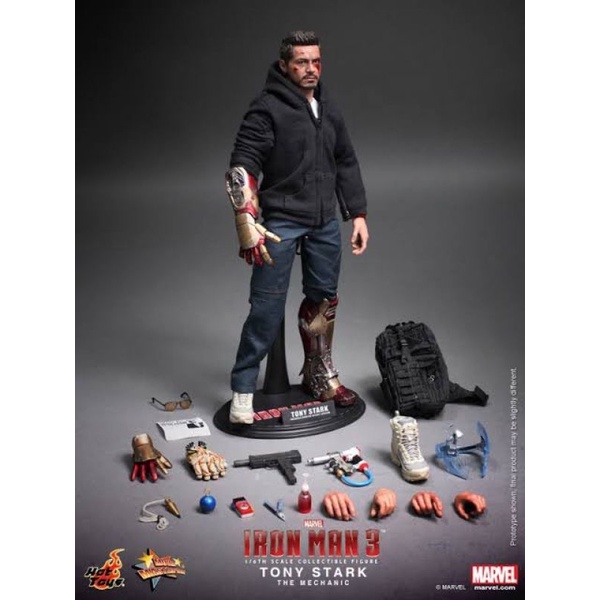 Hot Toys 1/6 MMS209 IRON MAN, Tony Stark The Mechanic