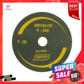 กระดาษทรายกลม NORTON 4 นิ้ว #120SANDING DISC NORTON 4IN #120