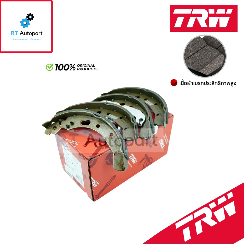 TRW ผ้าดรัมเบรคหลัง Mazda 2 ปี07-14 Mazda2 Skyactiv ปี15-21 Ford Fiesta ปี10-16 / ผ้าเบรค ผ้าเบรค / GS7874